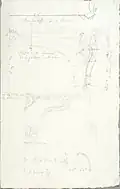 Détails de la cheminée et des consoles NMH CC 1105.