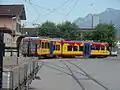 Une automotrice double Beh 4/4 92 du BVB en juillet 2003.