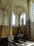 Vue sur la chapelle de la Vierge, au nord.