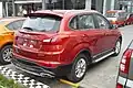Chery Tiggo 5 vue arrière avec garniture supérieure
