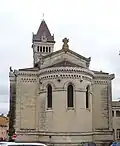 chevet de l'église de Chaponost
