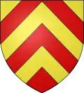 chevronné d'or et de gueules