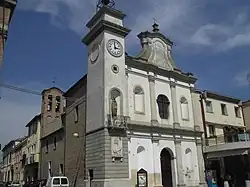 Eglise du Suffrage, édifiée sur le site des maisons de la famille  Corelli