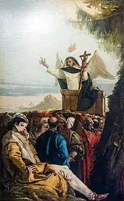 St Vincent Ferreri prêchant la foule