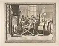 Le mariage à la ville : l’accouchement, planche d'Abraham Bosse, 1633.