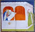 Bibliothèque Morgan, manuscrit 536, fo 26 ro, vers 1410-1412, par le Maître de la Cité des dames.