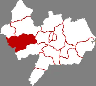 Localisation de Xianxian