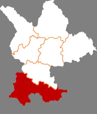 Localisation de Mín Xiàn