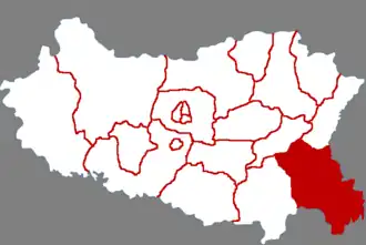 Localisation de Dàmíng Xiàn