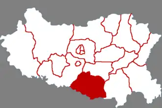 Localisation de Línzhāng Xiàn