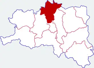 Localisation de Liúbà Xiàn
