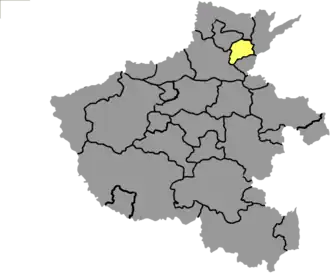 Localisation de Huá xiàn
