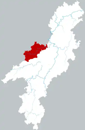 Localisation de Máyáng miáozú Zìzhìxiàn