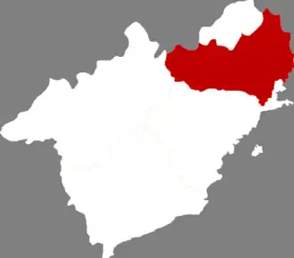 Localisation de Liánshān Qū