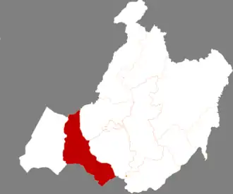 Localisation de Xīnbā'ěrhǔ Zuǒ Qí