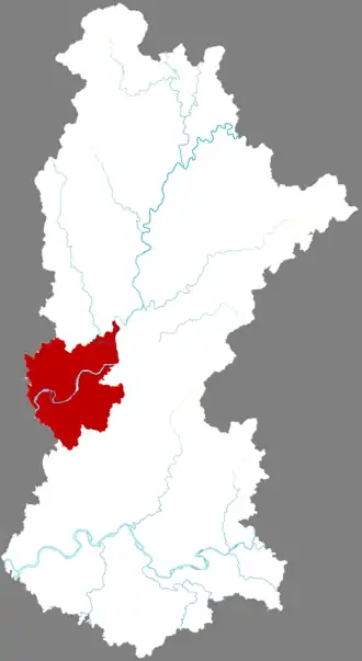 Localisation de Chāngjiāng Qū