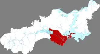 Localisation de Yǒngxiū Xiàn