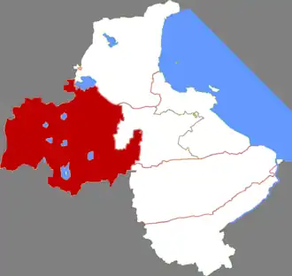 Localisation de Dōnghǎi Xiàn