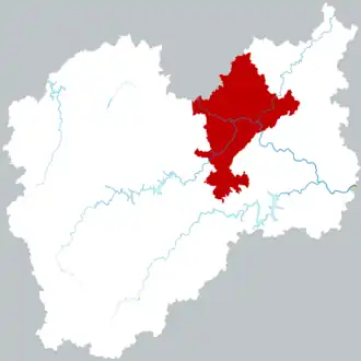 Localisation de Liándū Qū