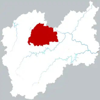 Localisation de Sōngyáng Xiàn