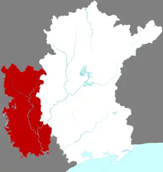 Localisation de Huàzhōu