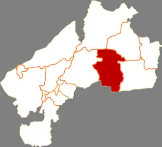 Localisation de Yī'ān Xiàn