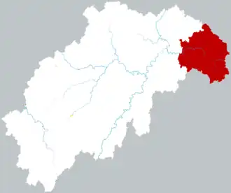 Localisation de Shaodong