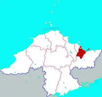 Localisation de Láishān Qū