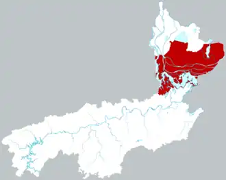 Localisation de Yuánjiāng