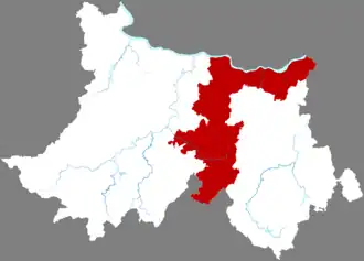 Localisation de Yún'ān Xiàn