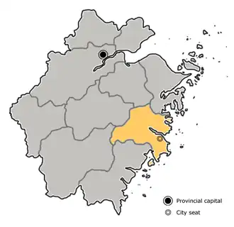 Localisation de Taizhou