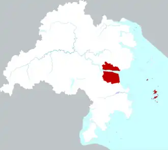 Localisation de Jiāojiāng Qū