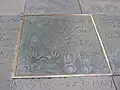 Empreintes de Clark Gable.
