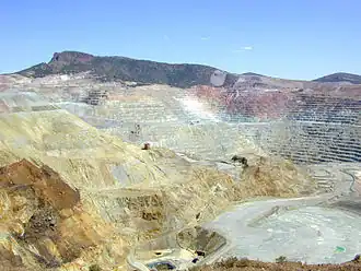 Mine de cuivre à ciel ouvert, Chino Copper Mine, Nouveau-Mexique, États-Unis.