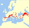 Aire de répartition du Campagnol des neiges