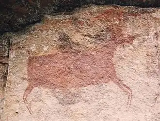 Pictographe, vraisemblablement d'un équidé