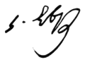 Signature de Nicolas Tcheidzeნიკოლოზ (კარლო) ჩხეიძე