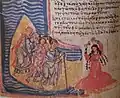 Le chant de Myriam, Psautier Chludov, IXe&nbsp;siècle.