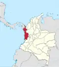 Le département du Chocó depuis 1967.