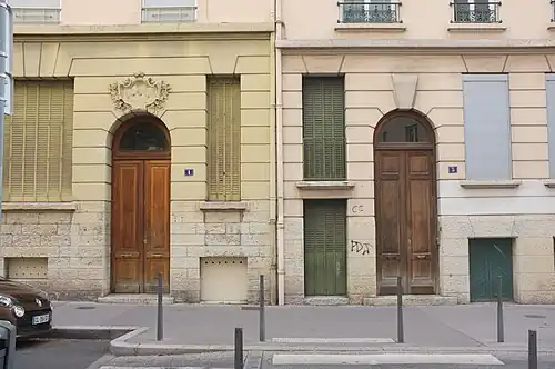 Immeubles des nos 1 et 3 boulevard de la Croix-Rousse.