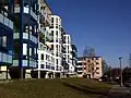 Frontage stérilisé par une pelouse ; Berlin, Allemagne