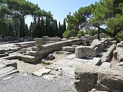 Ruines du temple d'Athéna Poliade.