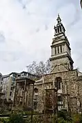 Ruines de l'église.