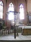 Le chœur de l'église. Vue partielle.