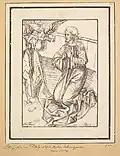 Christ in Gethsemene, d'après Martin Schongauer, MET DP821983.