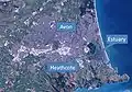 Estuaire de l'Avon et de l'Heathcote à Christchurch, en Nouvelle-Zélande