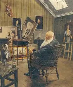 Autoportrait sur une chaise courbe, 1917.