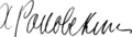 Signature de Christian Rakovski