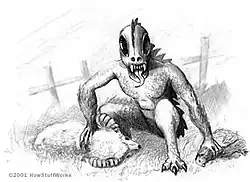 Description de l'image Chupacabra (artist's rendition).jpg.