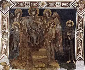 Madone avec saint François et quatre anges.